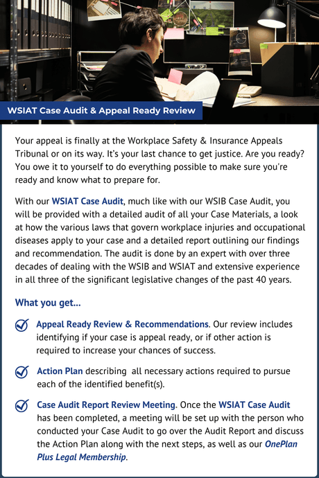 WSIAT Case Audit & Appeal Ready Review - wsibsettlements.com