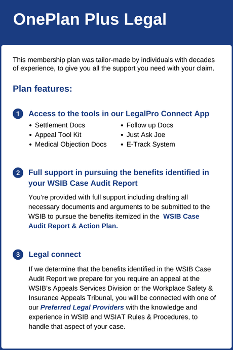 OnePlan Plus Legal - wsibsettlements.com